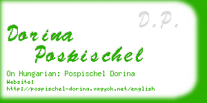 dorina pospischel business card